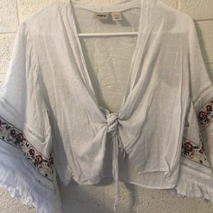 Embroidered coverup/shawl